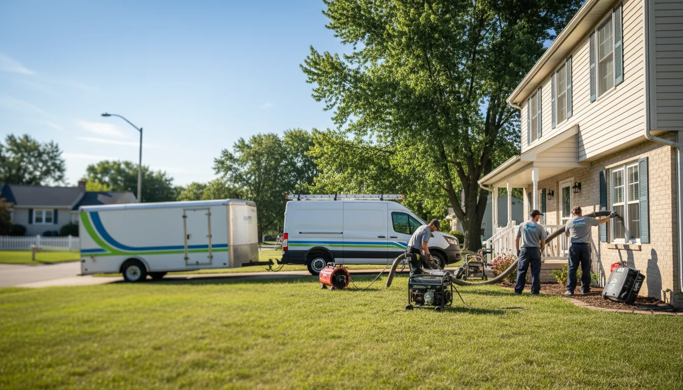 Flooded Basement Restoration And Cleanup With Repair in Livingston, IL near me